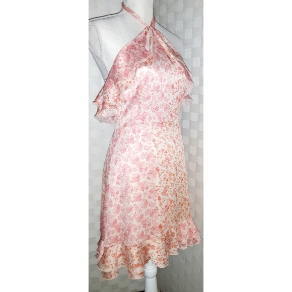 Gianni Bini Louise Floral Ditsy Print Halter Crepe - Picture 7 of 16